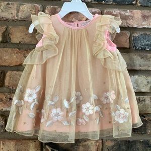 Gold & Pink Tulle 2PC Set